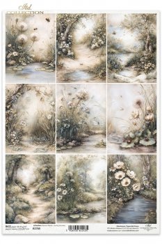 Papel de arroz para decoupage R2789