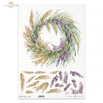 Papel de arroz decoupage A3 R1256L