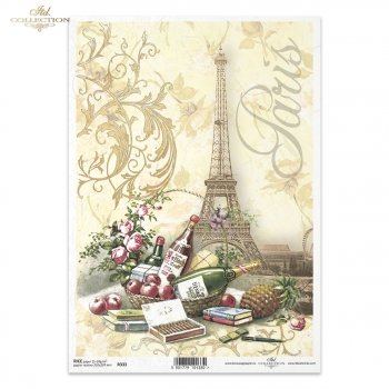 Papel de arroz para decoupage R0333