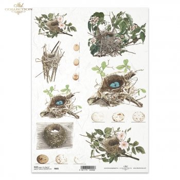 Papel de arroz para decoupage R0665