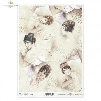 Papel de arroz para decoupage R0639