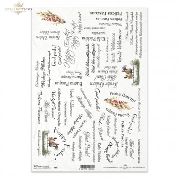 Papel de arroz para decoupage R0687