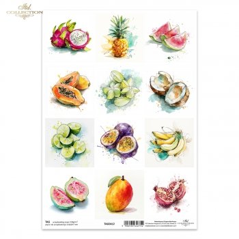 Tagi do scrapbooking (HS code 48025890) TAG0412