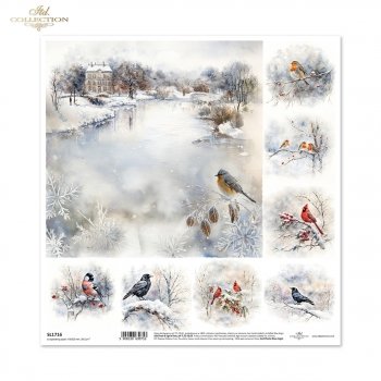 Papier do scrapbooking (HS code 48025890) SL1716