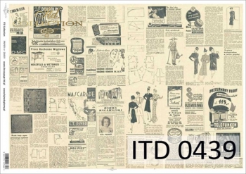 Papier decoupage ITD D0439