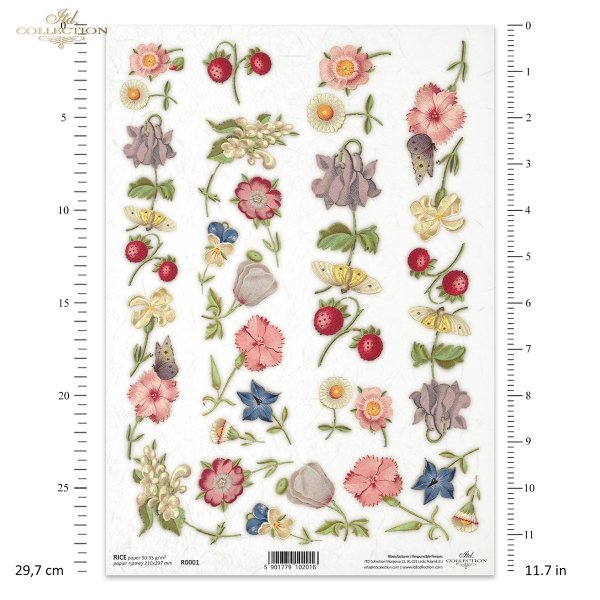 small flowers and wild strawberries; flower, flowers, butterfly, butterflies, daisy, lily of the valley, clove, cloves, strawberry, strawberries