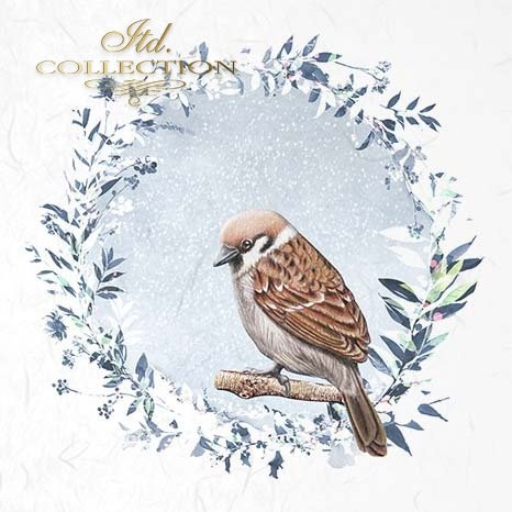 zimowe ptaki, wieńce mrozem malowane*decorated with frost, winter birds, wreaths*dekoriert mit Frost, Wintervögeln, Kränzen*decorado con escarcha, pájaros de invierno, coronas