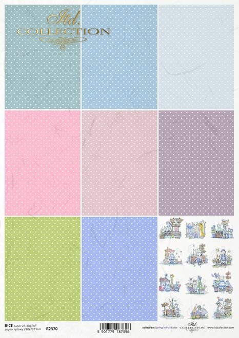 Seria Spring in Full Color - Wiosna w pełnym kolorze - kropki, pastelowe kolory, aniołkowo, dziewczynki, chłopcy*dots, pastel colours, angelic, girls, boys