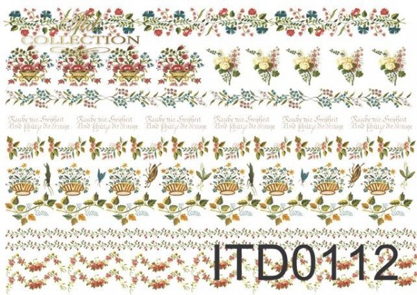 Papier decoupage (HS code 48025700) D0112M