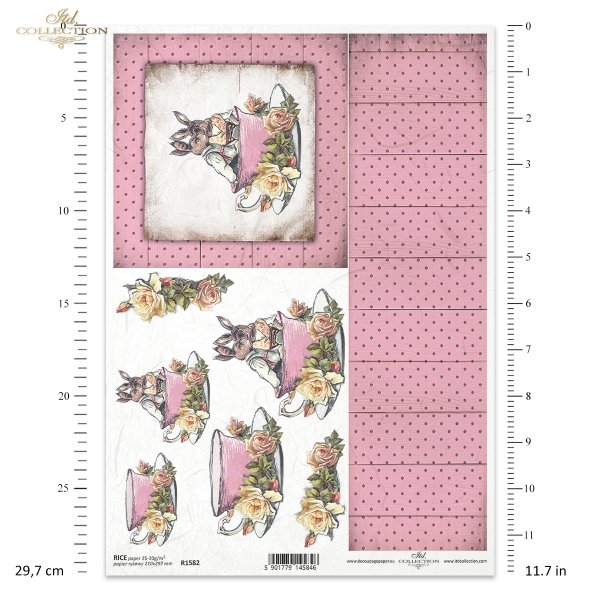 Wielkanoc, Vintage, retro, zając, filiżanka, filiżanki, kwiat, róża, róże, kropki, kropeczki, Easter, hare, cup, flower, rose, flower, dot, polka dots, Ostern, Hase, Tasse, Blume, Rose, Punkte, Tupfen, Easter, liebre, taza, flor, rosa, lunares