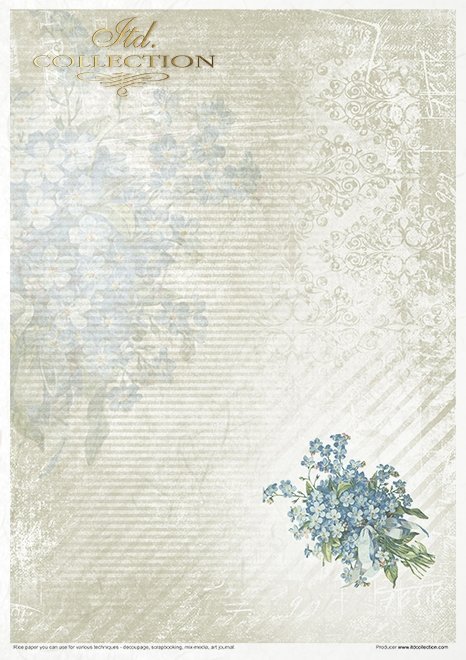 Seria Flower Post - Forget-me-not*Series Flower Post - Forget-me-not* Serie Blumenpost - Vergissmeinnicht* Serie - Flower Post - no me olvides