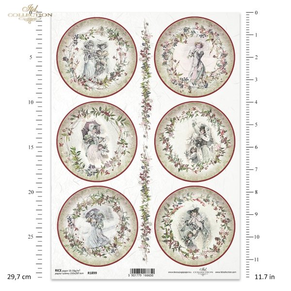 wiktoriańskie święta, kobieta, kobiety, ramka, owal, retro, moda, stroje, vintage, wianek, wianki, wieńce, zima, Boże Narodzenie, Victorian Christmas, woman, women, frame, oval, retro, fashion, outfits, vintage, garland, wreaths