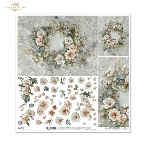 Celebrate the Moments * Celebruj Chwile - kwiaty 3D, wieńce kwiatowe, 3D effect*floral wreaths, flowers, garlands, 3D effect * Blumenkränze, Blumen, Girlanden, 3D-Effekt *coronas florales, flores, guirnaldas, efecto 3D 