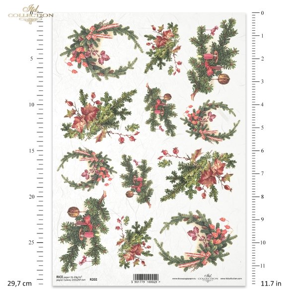 ITD Collection, decoupage, scrapbooking, mixed media, Christmas