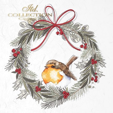 wieńce z rudzikami, świąteczny wieniec,  ptak rudzik*wreaths with robins, Christmas wreath, robin bird*Kränze mit Rotkehlchen, festlicher Kranz, Rotkehlchen-Vogel*coronas con petirrojos, corona festiva, pájaro petirrojo