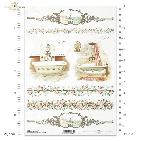 łazienka, pokój kapielowy, stylowe łazienki, armatura łazienkowa, retro, wanna, wanny, prysznic, kran, dekory, ornamenty, kwiatowe, R572, bathroom, bath room, stylish bathrooms, bathroom fittings, retro, vintage, bath, bathtub, shower, tap, decors, orname