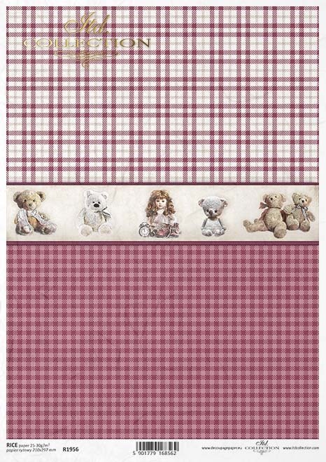 różowa kratka, zabawki, maskotki, misie*pink check, toys, mascots, teddy bears* rosa Karo, Spielzeug, Maskottchen, Teddybären*cheque rosa, juguetes, mascotas, osos de peluche