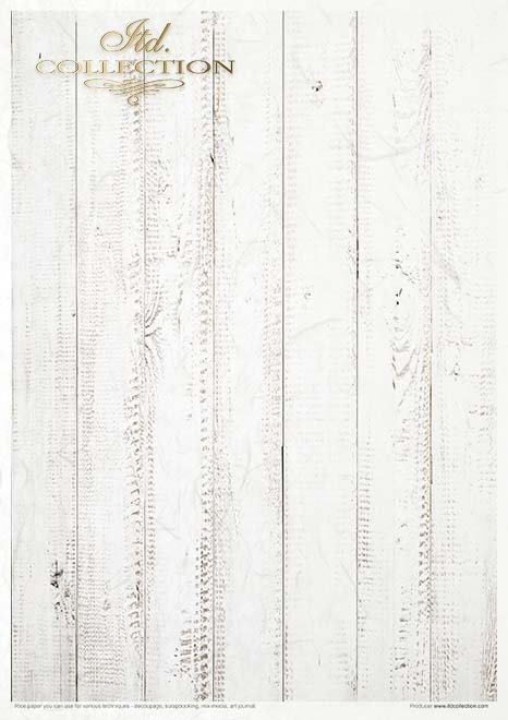 Zestaw kreatywny na papierze ryżowym - Shabby Chic - cztery kolory* Creative set on rice paper - Shabby Chic - four colors