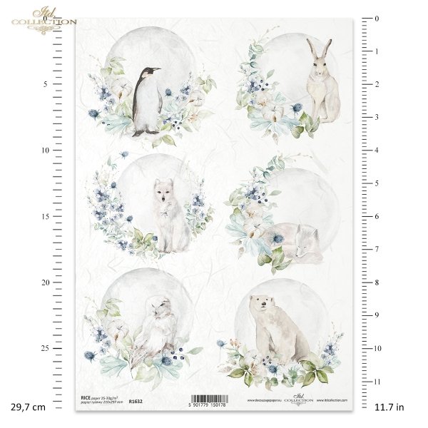 Kraina Lodowej Porcelany, owal, bombki, świąteczny, Boże Narodzenie, Noc wigilijna, zima, leśne zwierzęta, pingwin, zając, lis, sowa, niedźwiedź, The world of ice porcelain, oval, baubles, festive, Christmas Eve, winter