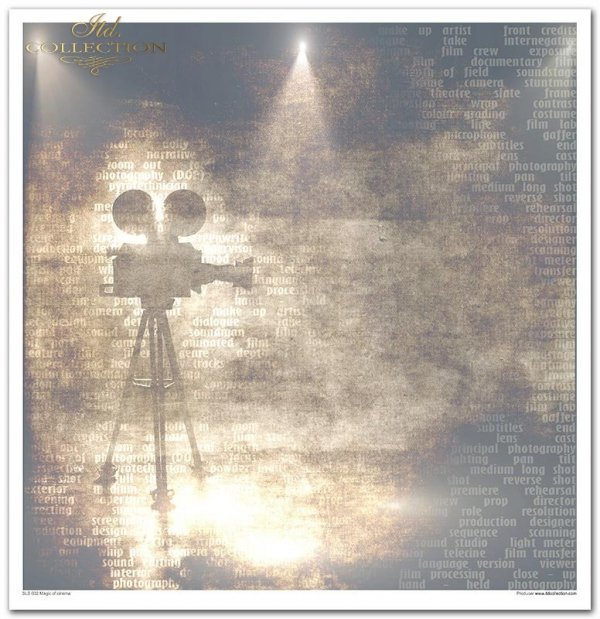 Seria Magic of cinema: magia kina, słynne aktorki, klisze, charlie chaplin, napisy, filmografia, kolaże, reżyser, kamery, klatki filmowe, klatka na kliszy, stopklatki, sceny, słynne sceny,  kadry filmowe, aktorzy, flip i flap, klaps, napisy the end