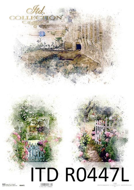 Akwarele, romantyczne ogródki, sielskie widoki * Watercolors, romantic gardens, idyllic views