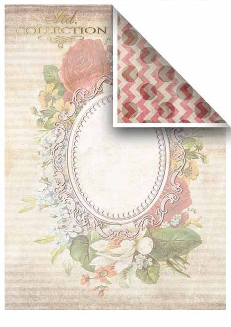 Papiery do scrapbookingu w zestawach - francuskie dziewczyny * Papers for scrapbooking in sets - French girls