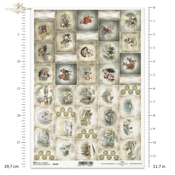 vintage, retro, kalendarz adwentowy, adwent, zima, postacie, dziecko, dzieci, zabawa, cyfry, liczby, zimowe widoczki, domki, advent calendar, advent, winter, characters, child, children, fun, numbers, numbers, winter views, houses