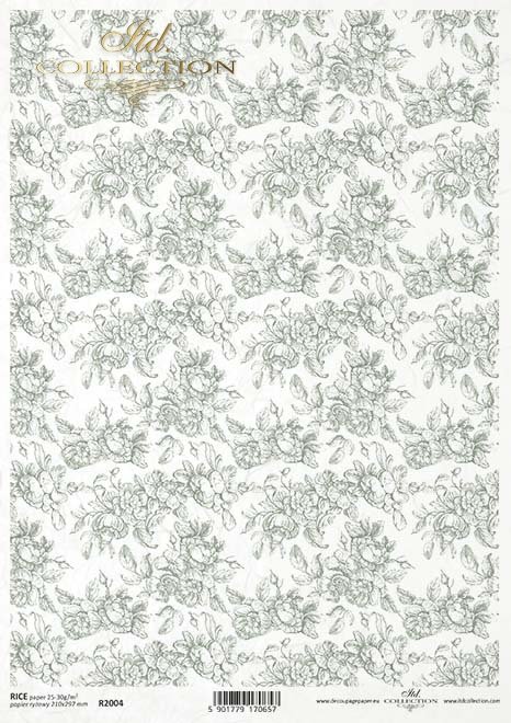 motyw tapetowy, kwiatki w odcieniach zieleni*Wallpaper motif, flowers in shades of green*Tapetenmotiv, Blumen in Grüntönen*Motivo del papel pintado, flores en tonos verdes