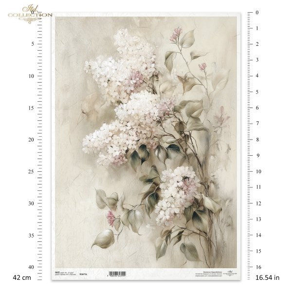 Reispapier A3 für Decoupage R1671L