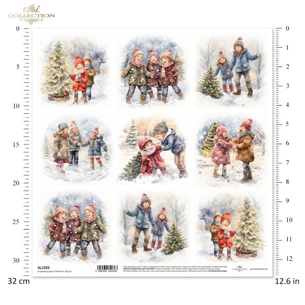 Papier für Scrapbooking SL1592