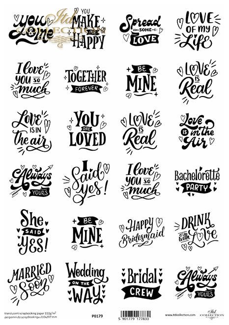 napisy miłosne, ślubne*love lettering, wedding*Liebe Schriftzug, Hochzeit*lettering de amor, boda