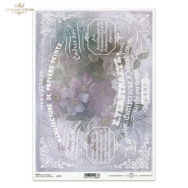 vintage, retro, powojnik, clematis, kwiat, ogród, bukiet, dekor, ornament, napisy w stylu retro, R717, clematis, flower, garden, bouquet, decoration, ornament, retro lettering, Blume, Garten, Strauß, Dekoration, Ornament, Retro-Schriftzug, clemátide, flor