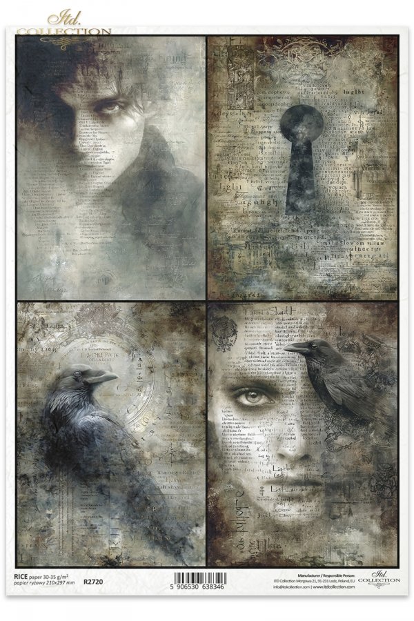 ludzkie twarze, ćmy trupie główki, kruki, nagie drzewa, gotyk, secesja, vintage, melancholia, fantasy*human faces, moths, skulls, ravens, bare trees, Gothic, Art Nouveau, vintage, melancholy, fantasy