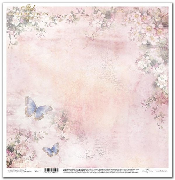 Rosy summertime - motyle, kwiaty jabłoni, tło, tapeta