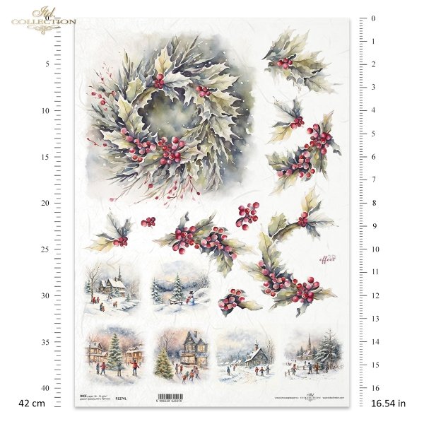 zimowe wianki*winter garlands*Wintergirlanden*guirnaldas de invierno
