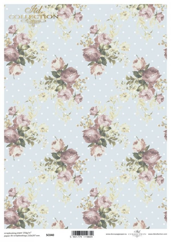 Papier für Scrapbooking SC0040