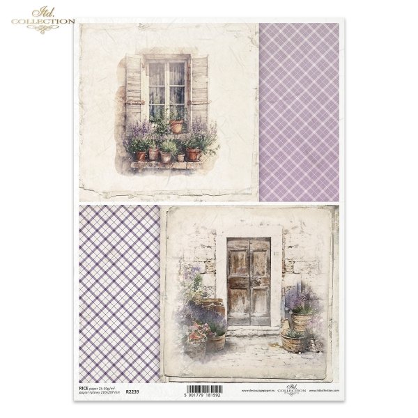 lawenda, lawendowy, lawendowe, doniczki z lawendą, lato, dom, okno, okna, drzwi, Prowansja, kratka, w kratkę, lavender, lavender pots, summer, house, window, windows, door, Provence, check, checkered, Lavendel, Lavendeltöpfe, Sommer