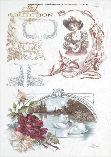 woman, flower, flower ornaments, Passe partout, R346