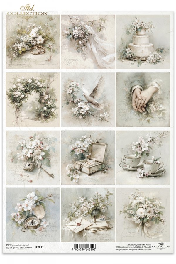 ślub, wesele, kwiaty, obrączki, tort, gołąb, romantyzm, vintage, sepia, akwarela, elegancja kwiaty jabłoni, vintage, akwarele, kłódka, biżuteria, filiżanki, kompas, listy, bukiet, pastelowe barwy, romantyczny styl.