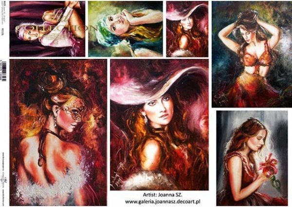 Papier Decoupagepapier zeitgenössische Malerei*Бумага Декупаж современной живописи*Papel Decoupage pintura contemporánea