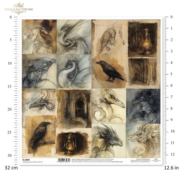 Papier für Scrapbooking SL1869