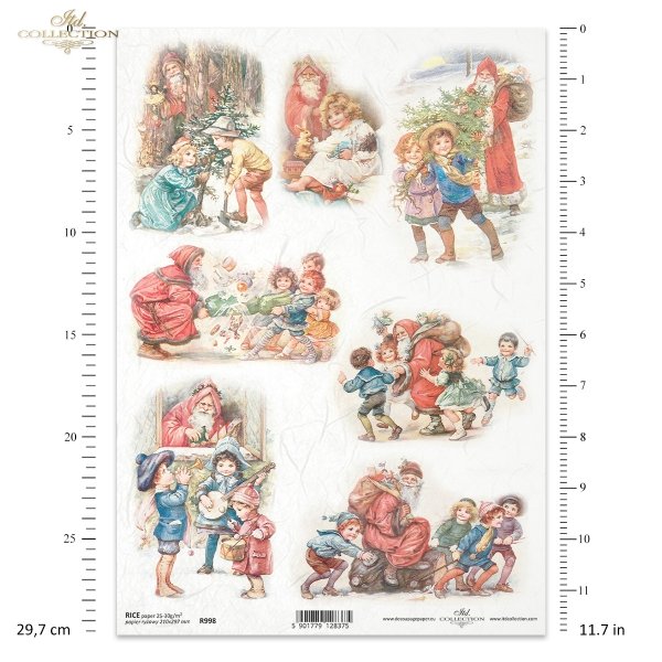 motywy świąteczne, Boże Narodzenie, zima, dziecko, dzieci, Mikołaj, prezenty, choinka, gwiazdka, zabawa, retro, vintage, R998, Christmas theme, Christmas, winter, child, children, Santa Claus, presents, Christmas tree, star, fun, retro, vintage, Weihnacht