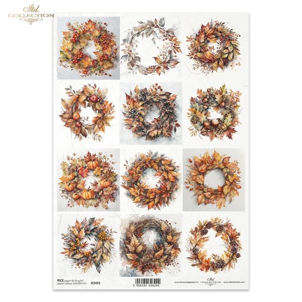 jesienne wianki*autumn wreaths*Herbstgirlanden*guirnaldas de otoño