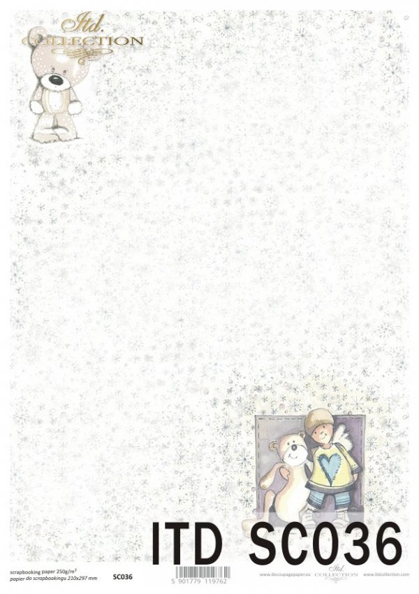Papier für Scrapbooking SC0036