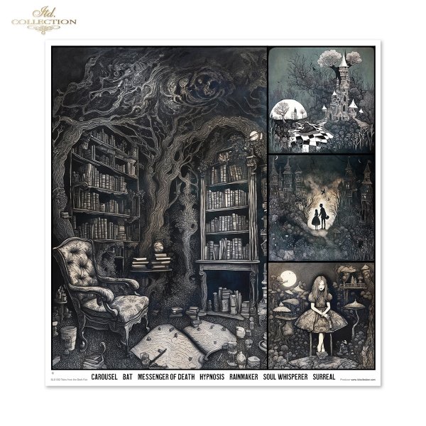 Set von Papieren für Scrapbooking SLS-082 Tales from the Dark Fair