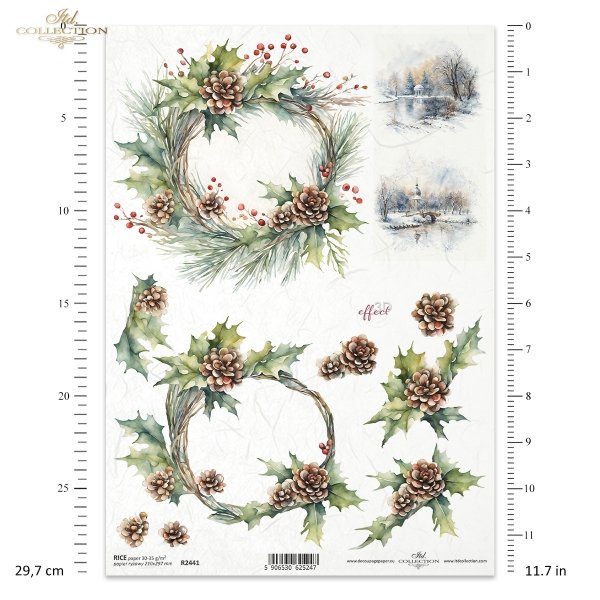 zimowe wianki*winter garlands*Wintergirlanden*guirnaldas de invierno