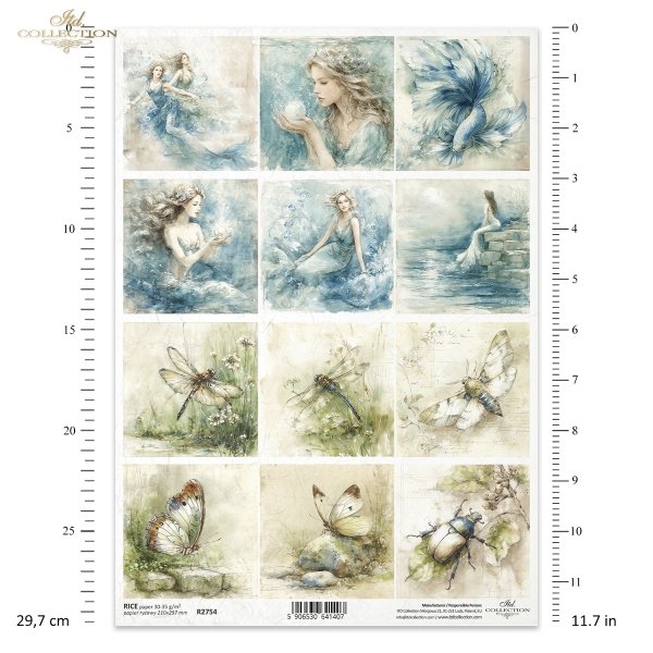 Akwarele, syreny, ryby, woda, fantazja, ocean, morze*Watercolors, mermaids, fish, water, fantasy, ocean, seaAkwarele, owady, ważka, motyl, chrząszcz, botaniczne, natura, ziemia*Watercolors, insects, dragonfly, butterfly, beetle, botanical, nature, earth