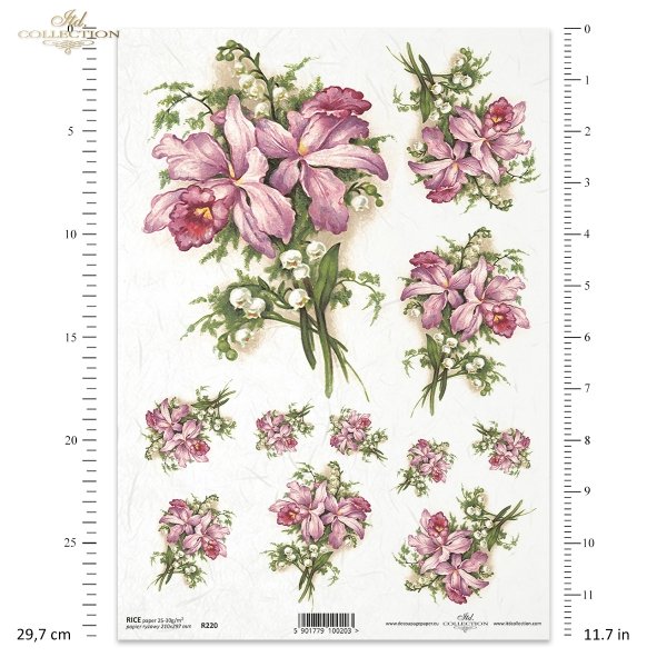 pink orchids, orchid, lily of the valley lilies, flowers, flower