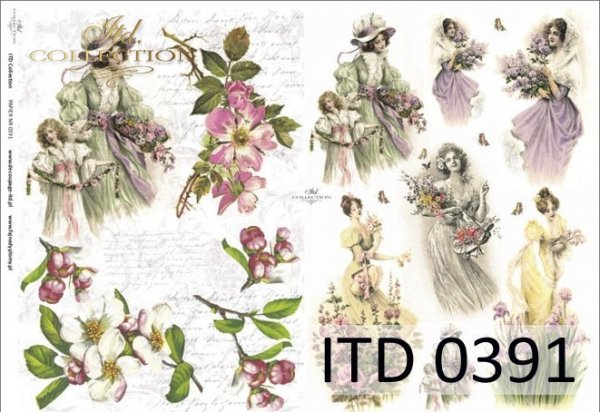 Decoupage paper ITD D0391M