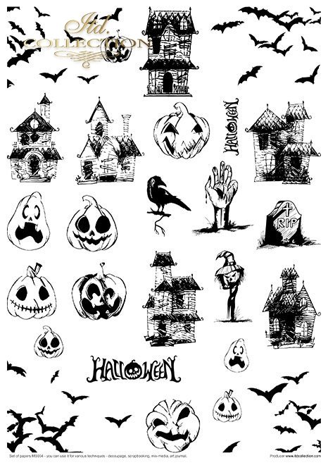 Creative Set MS004 Art Journal Halloween